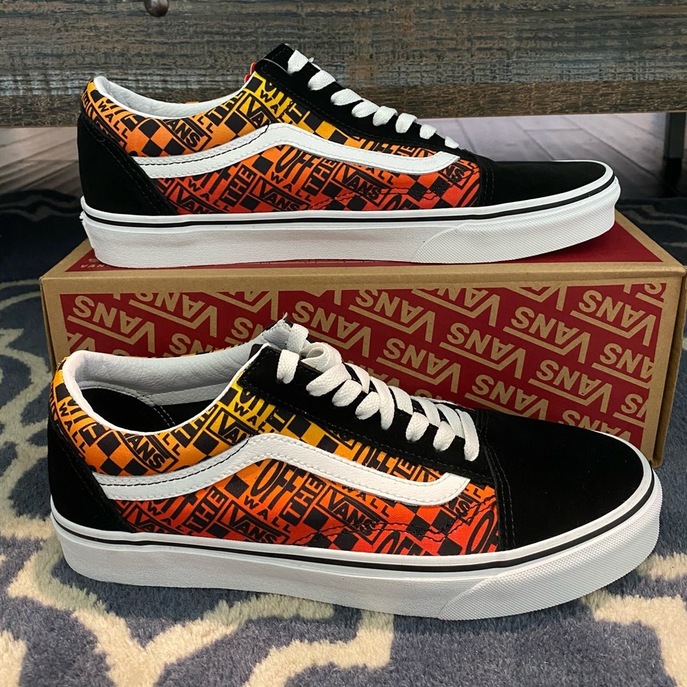 Vans logo flame old skool sneakers